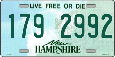 NH license plate 1792992