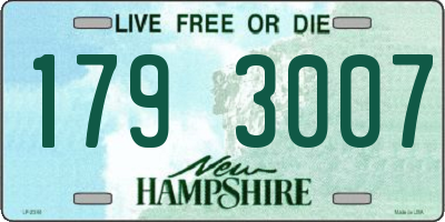 NH license plate 1793007