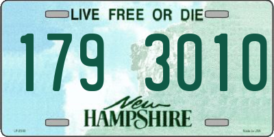 NH license plate 1793010