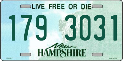 NH license plate 1793031