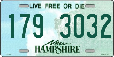 NH license plate 1793032