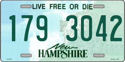 NH license plate 1793042