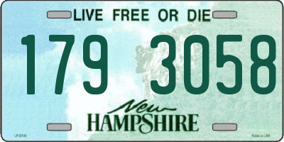 NH license plate 1793058