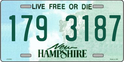 NH license plate 1793187