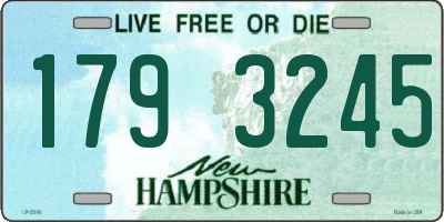 NH license plate 1793245