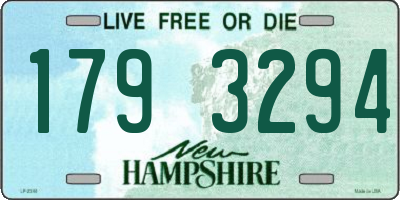 NH license plate 1793294
