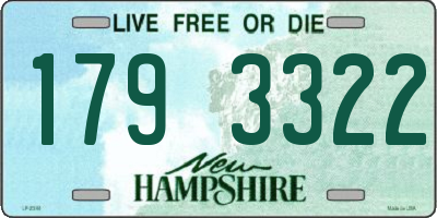 NH license plate 1793322