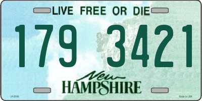 NH license plate 1793421