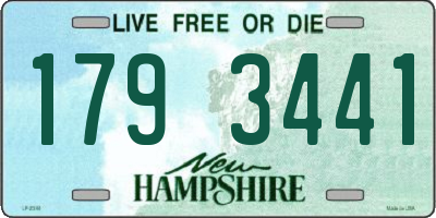 NH license plate 1793441