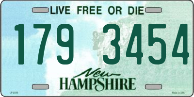 NH license plate 1793454