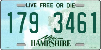 NH license plate 1793461