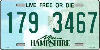 NH license plate 1793467