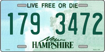 NH license plate 1793472