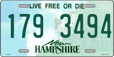 NH license plate 1793494