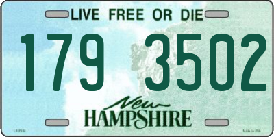 NH license plate 1793502