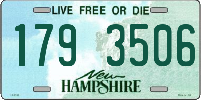 NH license plate 1793506