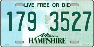 NH license plate 1793527