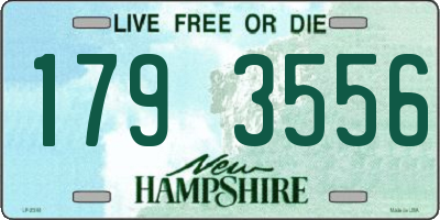 NH license plate 1793556
