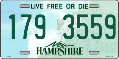 NH license plate 1793559