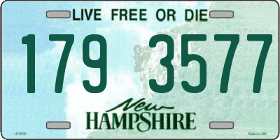 NH license plate 1793577