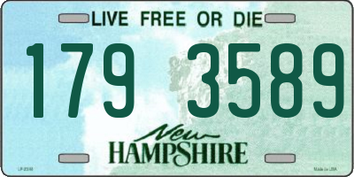 NH license plate 1793589