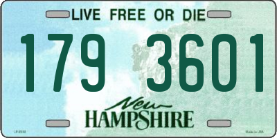 NH license plate 1793601