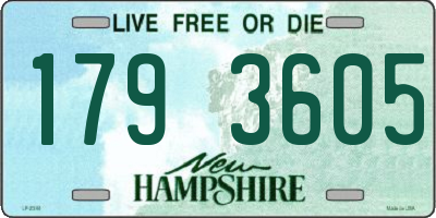 NH license plate 1793605