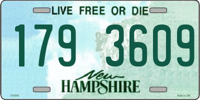 NH license plate 1793609