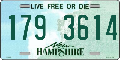 NH license plate 1793614