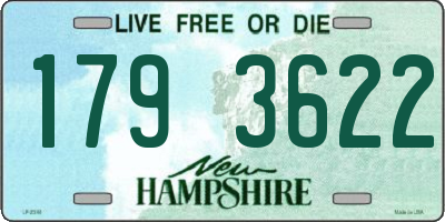 NH license plate 1793622