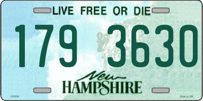 NH license plate 1793630