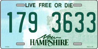 NH license plate 1793633