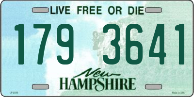 NH license plate 1793641