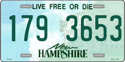 NH license plate 1793653