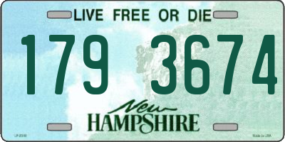 NH license plate 1793674