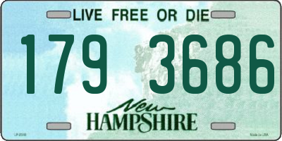 NH license plate 1793686