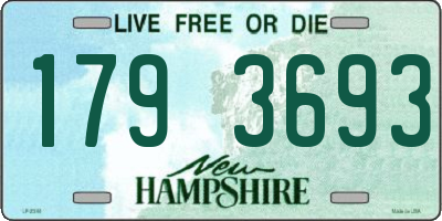 NH license plate 1793693