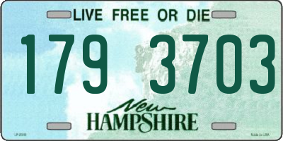 NH license plate 1793703