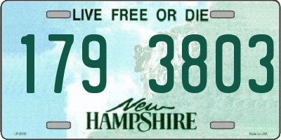 NH license plate 1793803