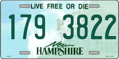 NH license plate 1793822
