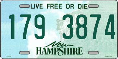 NH license plate 1793874