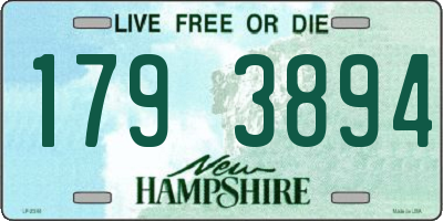 NH license plate 1793894