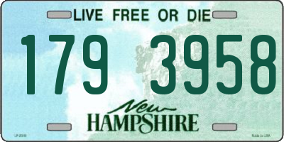 NH license plate 1793958