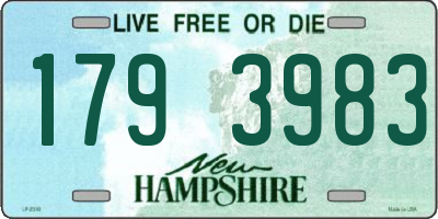 NH license plate 1793983