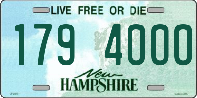 NH license plate 1794000