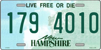 NH license plate 1794010