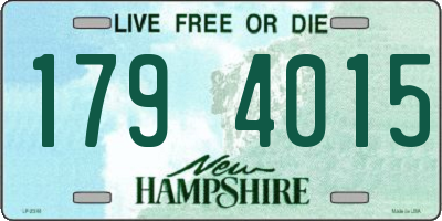 NH license plate 1794015