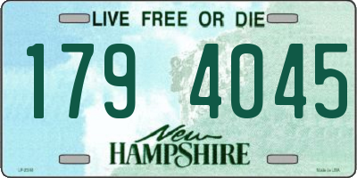 NH license plate 1794045