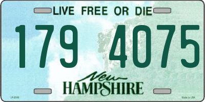 NH license plate 1794075
