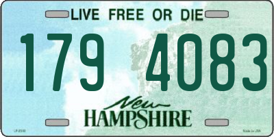 NH license plate 1794083